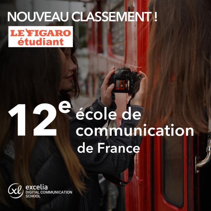 Excelia Digital Communication School classement le Figaro Etudiant